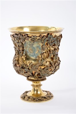 Lot 80 - A fine 19th century Royal silver gilt goblet