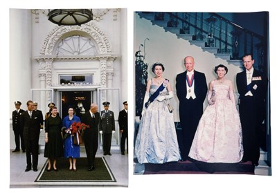 Lot 38 - Two fine large 1960s colour photographs of the State visit to America of Her Majesty The Queen and The Duke of Edinburgh