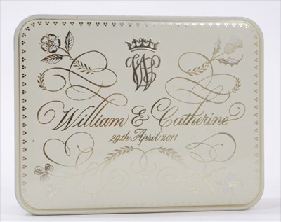 Lot 3809 - The Wedding of H.R.H. Prince William to Catherine Middleton a piece of wedding cake