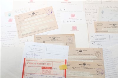Lot 34 - H.R.H. Princess Elizabeth later H.M. Queen Elizabeth II a group of five late 1940s letters