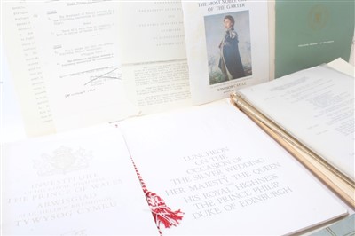 Lot 49 - Large collection of Royal ceremonials and Orders of Service 1960s-1980s