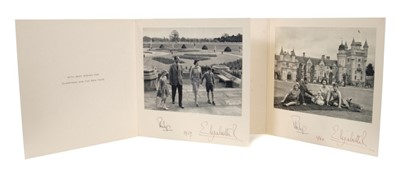 Lot 95 - H.M.Queen Elizabeth II and H.R.H. The Duke of Edinburgh, signed 1959 Christmas card