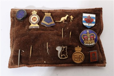 Lot 109 - Group of scarce 1950s/60s Royal Tour staff lapel pins