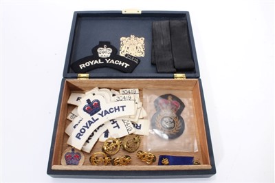 Lot 116 - H.M.Y. Britannia a collection of crew/staff badges