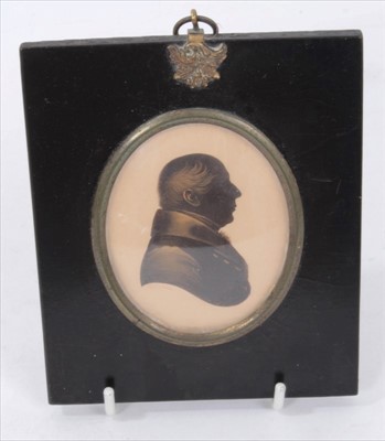 Lot 3808 - John Field (1772-1848) silhouette on paper depicting bust length portrait of Gentleman