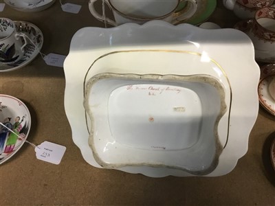 Lot 244 - Assorted late 18th/early 19th century English porcelain, to include various tea wares by Worcester, Spode, Minton, etc, and further items to include a tazza, basket, and campana vase. (29)