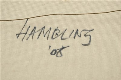 Lot 1432 - *Maggi Hambling (b.1945) oil on canvas - Dark Morning, signed verso and dated ‘05, , 30cm x 80cm