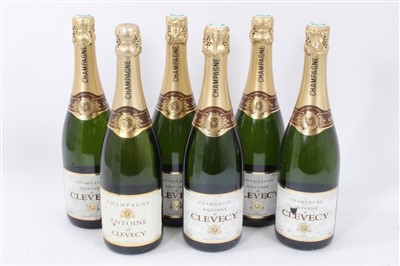 Lot 938 - Champagne - six bottles, Antoine de Clevecy