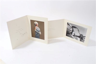 Lot 179 - HM Queen Elizabeth The Queen Mother - signed Christmas cards for 1964