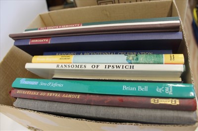 Lot 2355 - Ransomes & Rapier’s annuals - 1921-1926, five years bound together in modern cloth binding, together with other publications relating to Ransomes