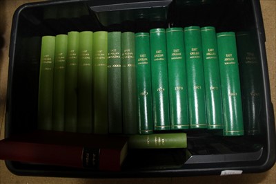 Lot 2330 - East Anglian Magazine 1935-198, various bindings with index covering 1935-1960. (3 Boxes)