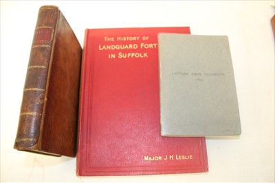 Lot 2337 - Felixstowe Memoir..,.of Philip Thickness, Late Lieutenant Governor of Landguard “and unfortunately Father to Georg Touchet, Brian Audley”. 1788 fine calf, together with ‘Letter from Felixstowe’ tho...