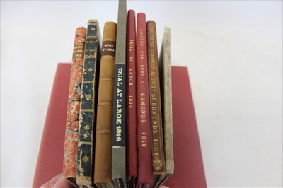 Lot 2346 - Bury St Edmunds - Tymms Historie of the Church of St, Marie, 1854 title with letters hand-coloured, together with Gillingwater’s Historic and Descriptive Account of St. Edmunds Bury 1804, fine copy...