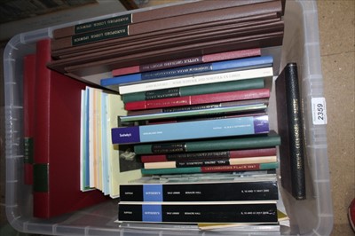 Lot 2359 - Bookdealers’ catalogues and auction sales, mostly rebound in modern cloth