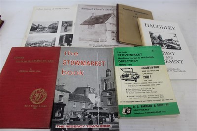 Lot 2365 - Rev. A. G. H. Hollingsworth - History of Stowmarket, Ipswich 1844, fine half calf rebinding, together with other mid-Suffolk books, subjects including Eye, Haughley, Debenham, Burgate.