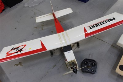 Lot 2933 - Petrol powered model aircraft and remote