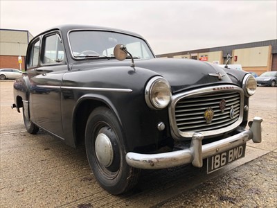 Lot 2950 - 1954 Hillman Minx Mark VII, 1265cc engine, finished in black with red interior, Registration No. 186 BMD