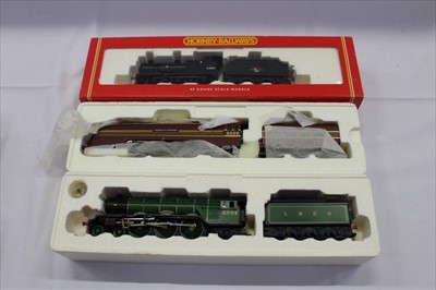 Lot 2810 - Railway Hornby Fowler Locomotive R2066 Class A3 'Cameronian' R2103, LMS 4-6-2 Coronation Class 'Duchess of Gloucester' R2179 all boxed