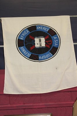 Lot 3821 - A large Papal flag - believed to have been from the visit to Ireland in 1979 of John Paul II