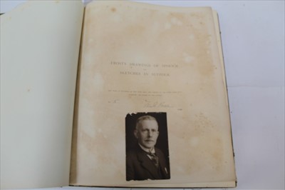 Lot 2471 - Frost - DRAWINGS OF IPSWICH signed by author Frank Brown, no. 5 of 105 copies, 1895