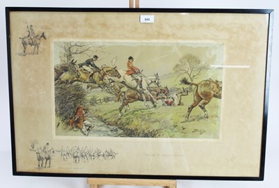 Lot 928 - Snaffles, Charles Johnson Payne (1884-1967) signed print - Prepare to Receive Cavalry, with Snaffle blindstamp, in glazed frame
