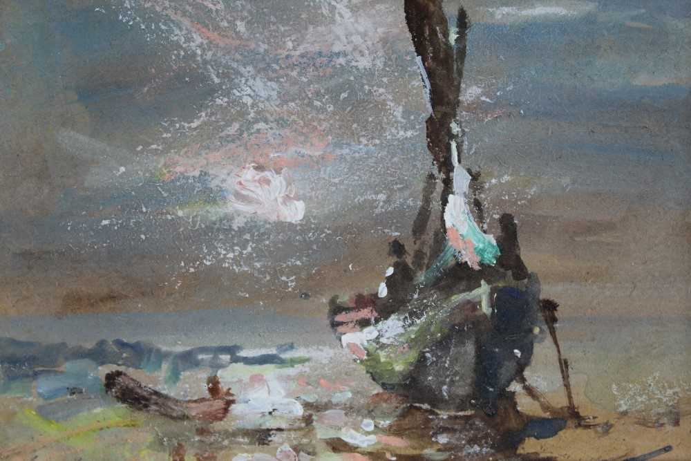 Lot 947 - Jack Cox (1914-2007) three oils on board - coastal scenes, signed, in gilt frames