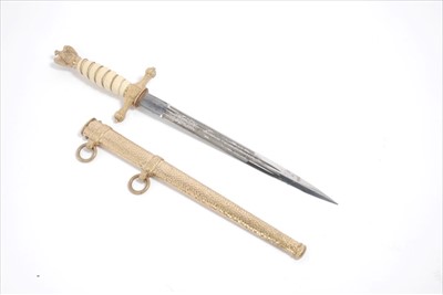 Lot 753 - Nazi naval officers' dirk by Eickhorn, Solingen