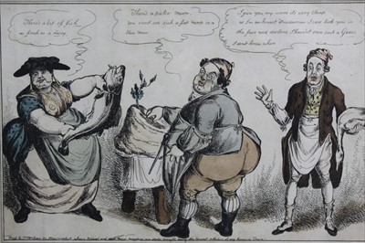 Lot 78 - Three antique coloured engravings to include Pater Pry, McLean