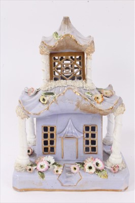 Lot 82 - Large Victorian Staffordshire pastel burner