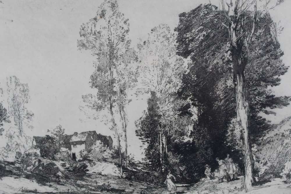 Lot 974 - *Leonard Russell Squirrell 1893-1979 - Pencil signed etching The Picnic