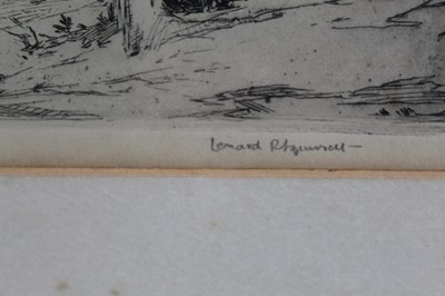 Lot 974 - *Leonard Russell Squirrell 1893-1979 - Pencil signed etching The Picnic