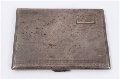 Lot 705 - Silver cigarette case