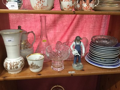 Lot 208 - Collection Royal Copenhagen blue and white Christmas plates and others (11)