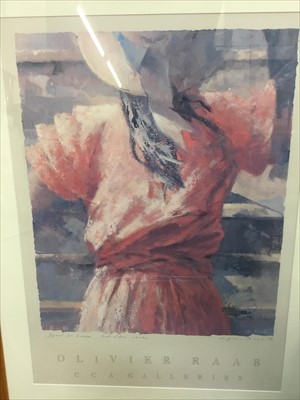 Lot 297 - Olivier Raab (Contemporary) signed and dedicated lithograph