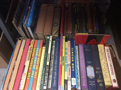 Lot 333 - Two boxes of books and DVD's to include Railway to Nowhere and Steam, Special Sample Programme Vol 3 Millennium Steam Vol 1 (3)