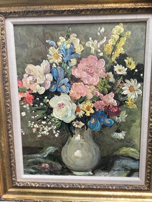 Lot 16 - M Van der Stuyf - pair of oil on canvas still lifes