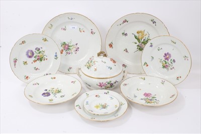 Lot 112 - A Bing and Grondahl flower decorated dinner service