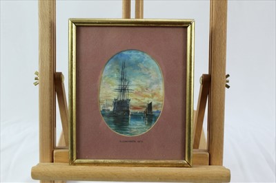 Lot 964 - Group of 19th century and later watercolours, English School and others to include rural landscapes, Italian School gouache, coastal landscape, portraits and other works, five framed, the remainder...