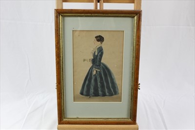 Lot 964 - Group of 19th century and later watercolours, English School and others to include rural landscapes, Italian School gouache, coastal landscape, portraits and other works, five framed, the remainder...