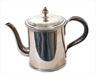 Lot 295 - 1920s Silver Argyll of cylindrical form in the Georgian style.