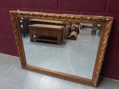 Lot 861 - Gilt framed bevelled mirror