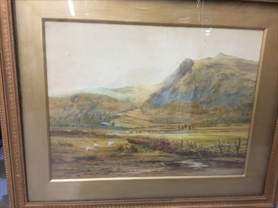 Lot 563 - John Francis Salmon (1808-1886) watercolour, landscape with sheep