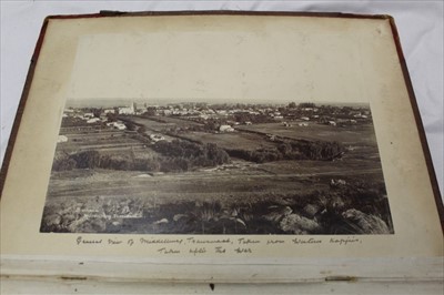 Lot 1075 - Military Boer War Transvaal 1900 photographs including Prince Victors Funeral Pretoria