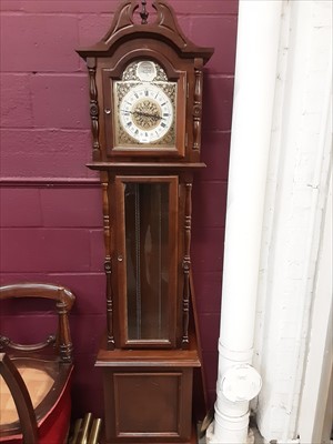 Lot 1055 - Modern chiming longcase clock