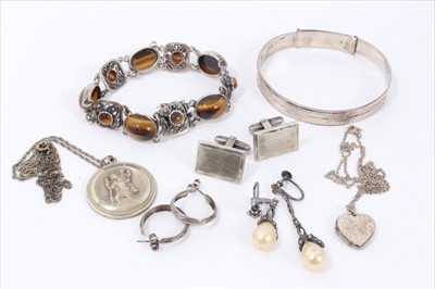 Lot 160 - Group silver jewellery