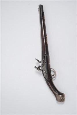 Lot 819 - Fine Turkish market flintlock holster pistol