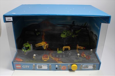 Lot 1370 - Lego City shop display showcase No. 60122/60123