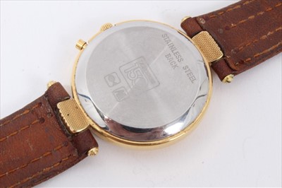 Lot 111 - Longines Quartz calendar wristwatch with papers