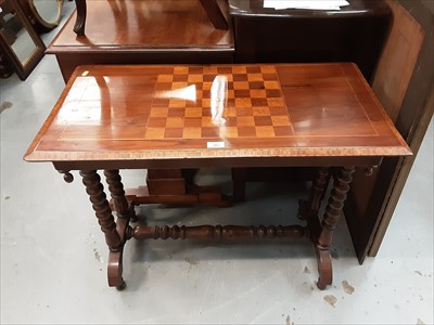 Lot 905 - Victorian inlaid chess top table