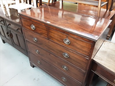 Lot 883 - Regency mahogany chest of drawers